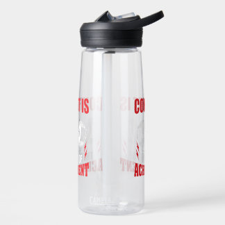 Botella De Agua Cita de motivación de fitness Mancuerna levantando