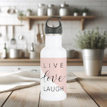 Botella De Agua Cita de motivación positiva para el amor en vivo m<br><div class="desc">Cita de motivación positiva para el amor en vivo moderno</div>