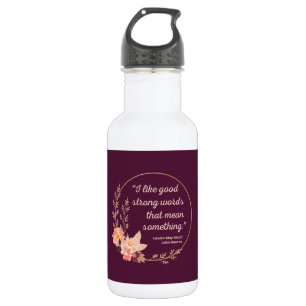 Botella De Agua Cita de mujeres pequeñas IV - Estilo lindo