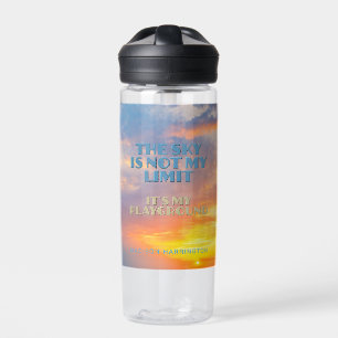 Botella De Agua Cita de Sky de nombre personalizado