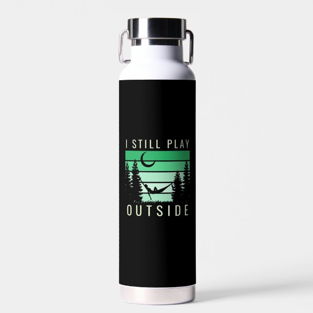Botella De Agua Cita de vacaciones de camping (Delantero)