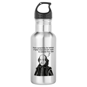 Botella De Agua Cita divertida de Shakespeare