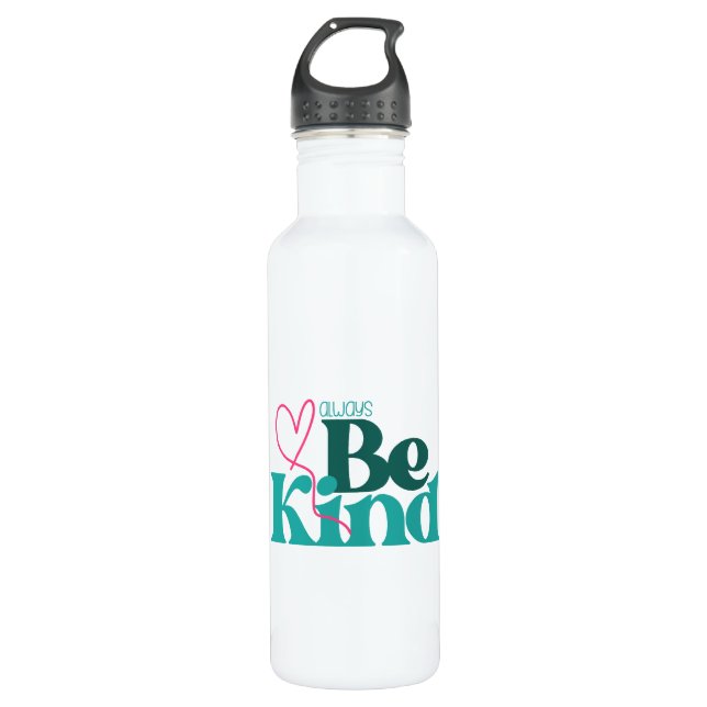 Botella De Agua Cita Inspiradora de Be Kind (Anverso)