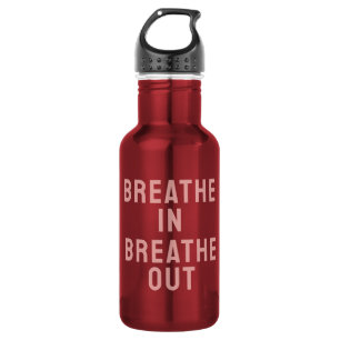 Botella De Agua Cita Motivacional Respira Dentro Respira Fuera