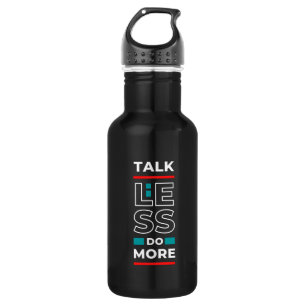 Botella De Agua Cita motivacional Texto estiloso y positivo