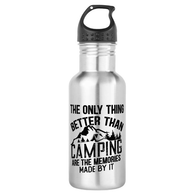 Botella De Agua Citas divertidas del eslogan del camper en verano (Anverso)