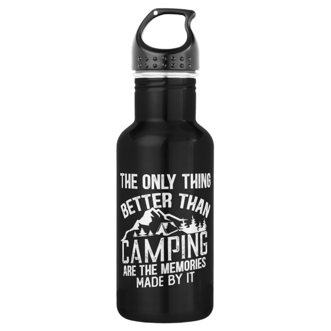 Botella De Agua Citas divertidas del eslogan del camper en verano (Anverso)