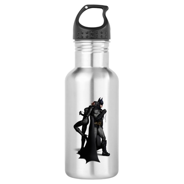 Botella De Agua Ciudad Batman Arkham | Batman y Catwoman (Anverso)