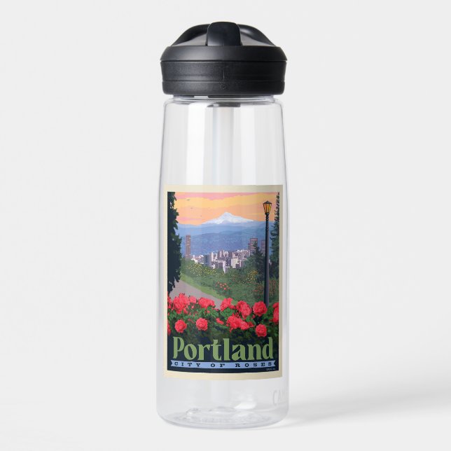 Botella De Agua Ciudad de Rosas | Portland, Oregón (Delante)