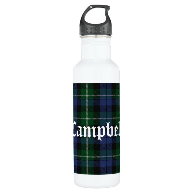 Botella De Agua Clan Campbell Tartan Plaid (Anverso)