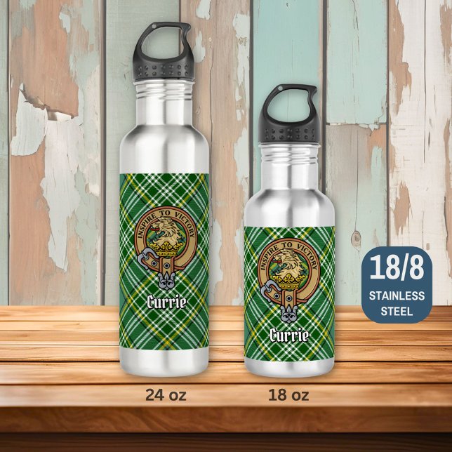 Botella De Agua Clan Currie Lion Escudo sobre Tartán (Subido por el creador)
