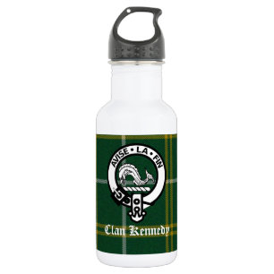 Botella De Agua Clan Kennedy Escudo Tartán