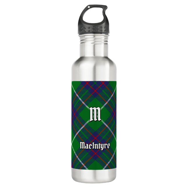 Botella De Agua Clan MacIntyre Hunting Tartán (Anverso)