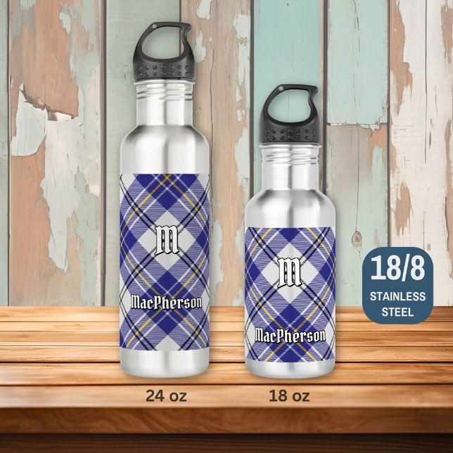 Botella De Agua Clan MacPherson Blue Dress Tartán (Subido por el creador)