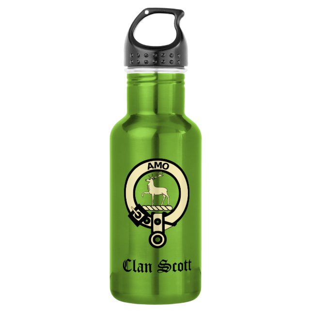 Botella De Agua Clan Scott Escudo Badge (Anverso)