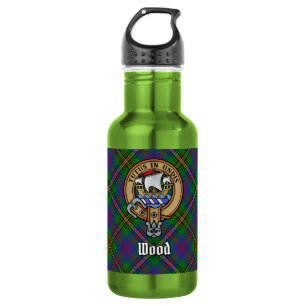 Botella De Agua Clan Wood Crest sobre Tartán