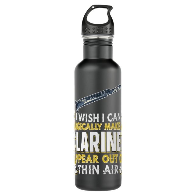 Botella De Agua Clarinet Player - Magical Magic Woodwind Instrumen (Anverso)