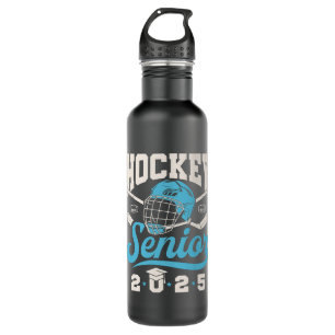 Botella De Agua Clase de graduación de hockey Senior 2025