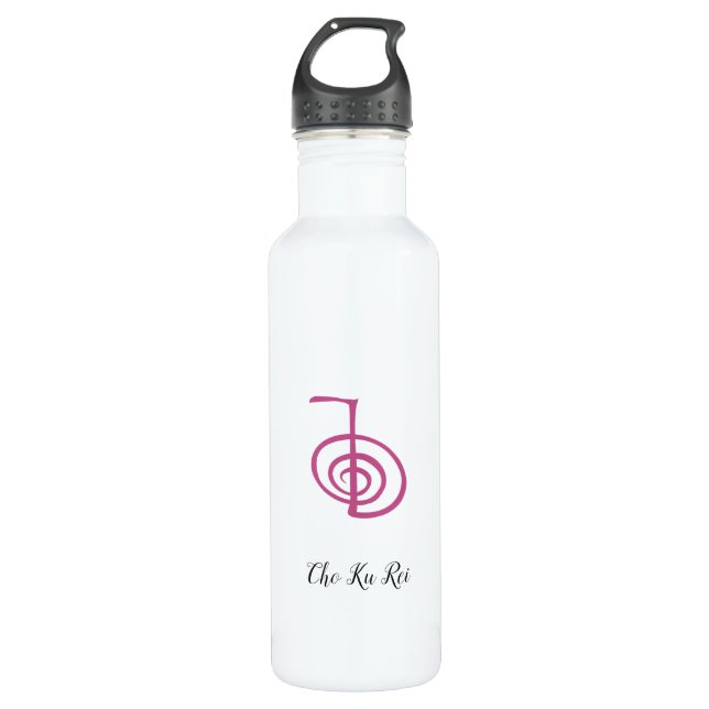 Botella de agua clásica de Cho Ku Rei Reiki (Anverso)