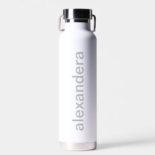 Botella De Agua Clásico blanco personalizado