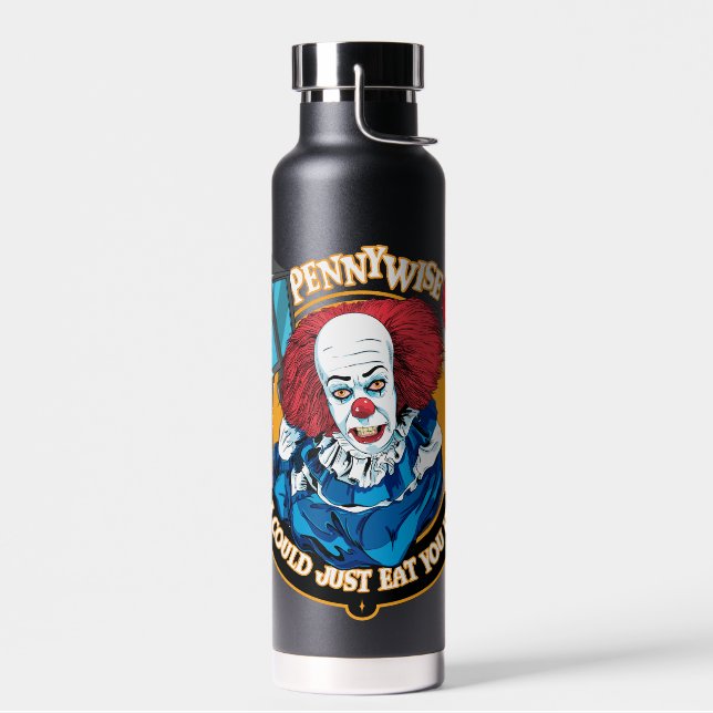 Botella De Agua Clásico De Pennywise - Podría Comerte. (Izquierdo)