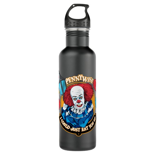 Botella De Agua Clásico De Pennywise - Podría Comerte. (Anverso)