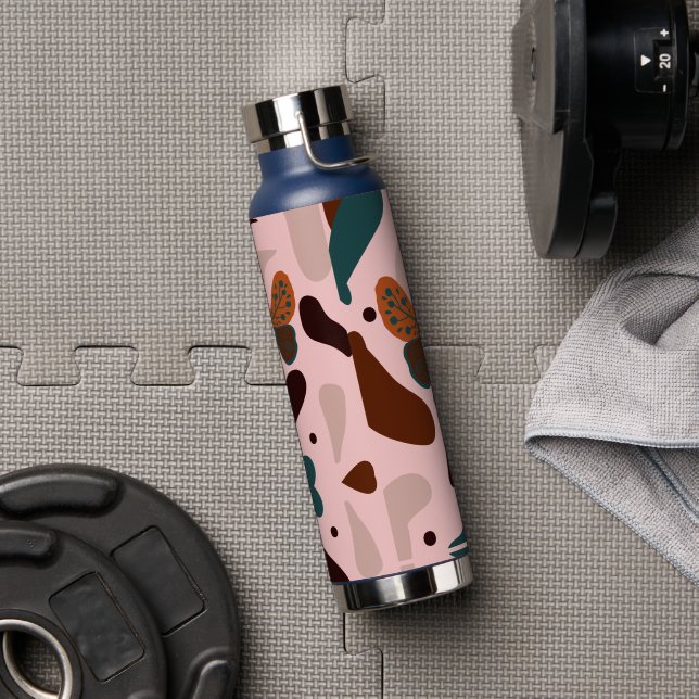 Botella De Agua Clásico Elegante Rústico Boho   (Gimnasio)