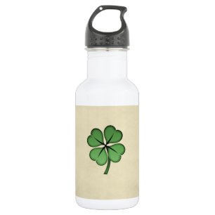 Botella De Agua Clásico irlandés Lucky Shamrock