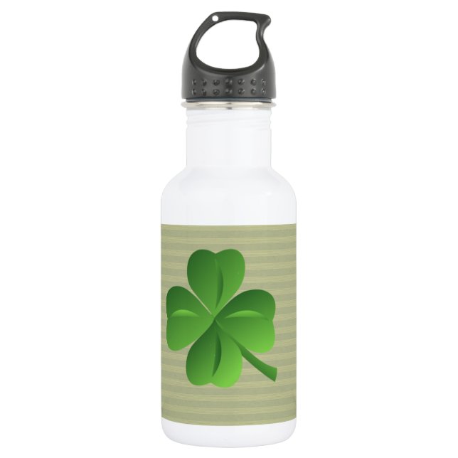 Botella De Agua Clásico Trendy Irish Lucky Shamrock (Anverso)
