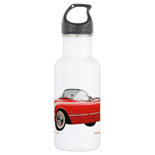 Botella De Agua Classic_Chevrolet_Red_Corvette