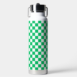 Botella De Agua Classic green checkered