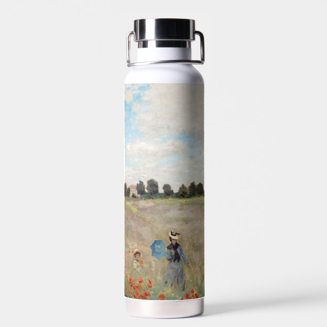 Botella De Agua Claude Monet - Campo de amapolas (Atrás)