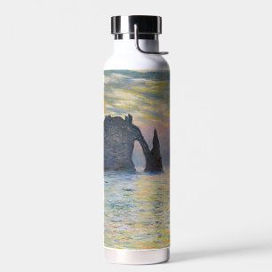 Botella De Agua Claude Monet - El Acantilado, Etretat, Puesta de s