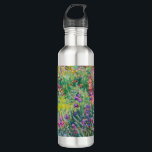 Botella De Agua Claude Monet - El jardín del Iris en Giverny<br><div class="desc">El Jardín Iris de Giverny / El Jardín del Artista en Giverny - Claude Monet,  1899-1900</div>