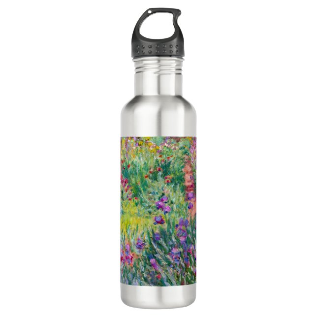 Botella De Agua Claude Monet - El jardín del Iris en Giverny (Anverso)