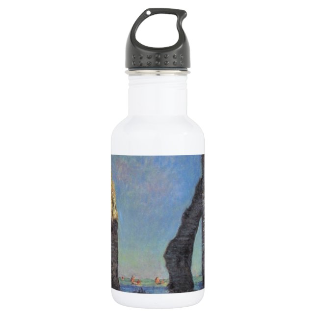 Botella De Agua Claude Monet los acantilados en el destino de (Anverso)