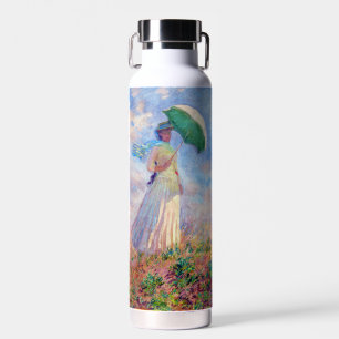 Botella De Agua Claude Monet - Mujer con un Parasol mirando a la d