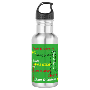 Botella De Agua Clean and Serene, Green