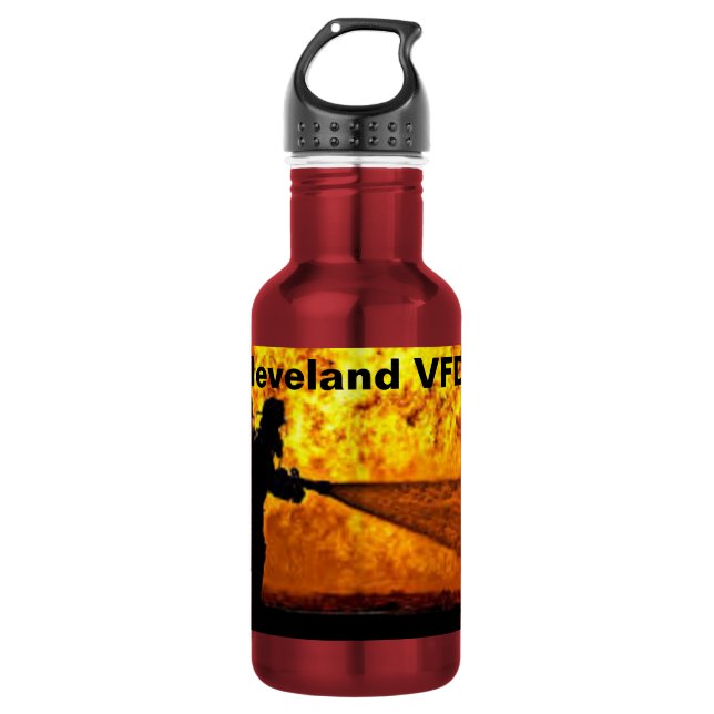 Botella de agua Cleveland VFD Firefighter (Anverso)