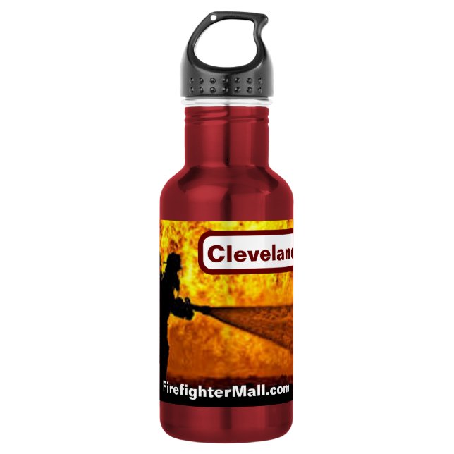 Botella de agua Cleveland VFD Firefighter (Anverso)