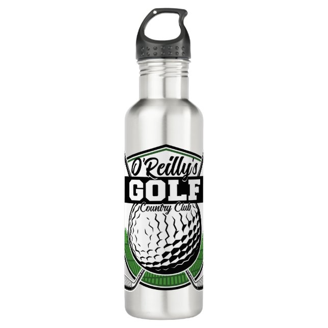 Botella De Agua Club Campestre Personalizado Golf Golf Player Pro (Anverso)