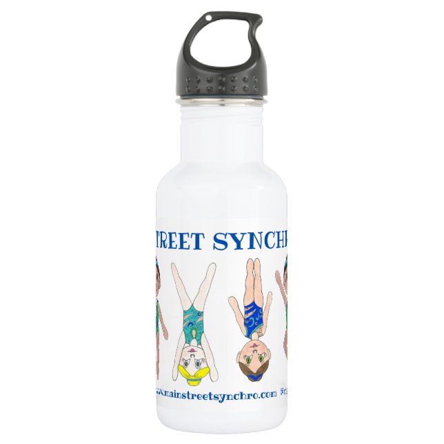 Botella De Agua Club De Entrenadores Del Equipo De Natación Sincro (Anverso)