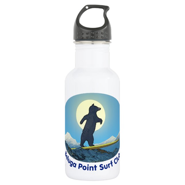 Botella De Agua Club de Surf Beluga Point (Anverso)