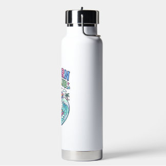 Botella De Agua Club de Surf Unicornio