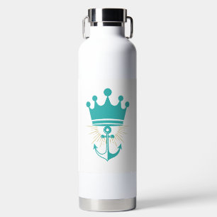 Botella De Agua Club de Yates Riviera Minimalista de Acero Inoxida