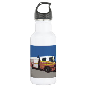 Botella De Agua Coche de bomberos