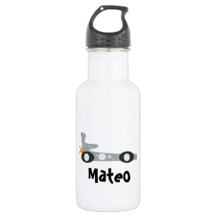 Botella De Agua Coche de Carreras Retro para Niños