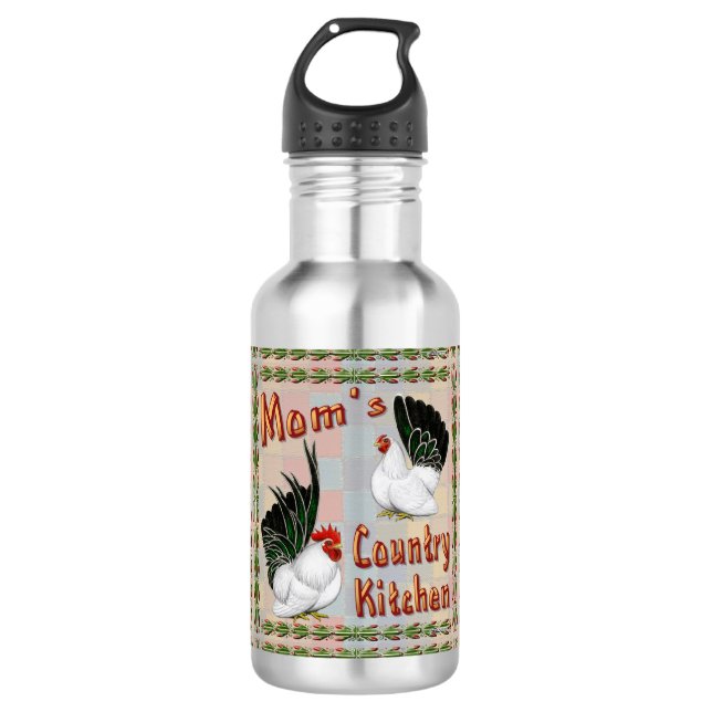 Botella De Agua Cocina de campo de mamá (Anverso)