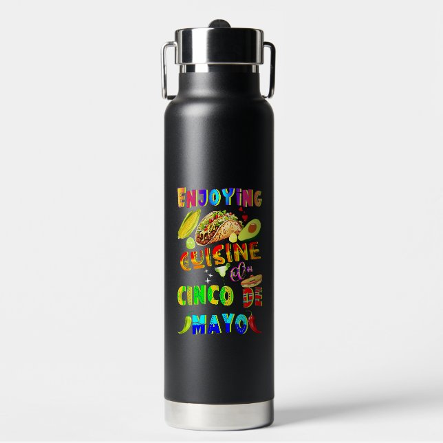 Botella De Agua Cocina De Cinco De Mayo (Frente)