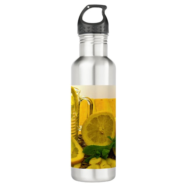 Botella De Agua Cocina de té limón (Anverso)